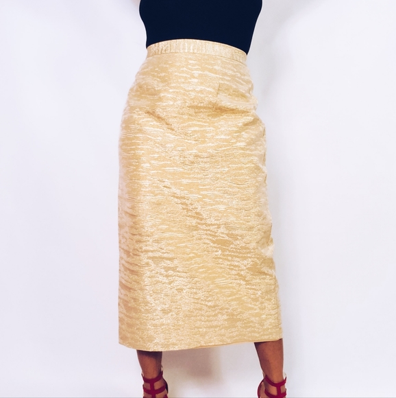 Metallic Midi Skirt - Picture 3 of 8
